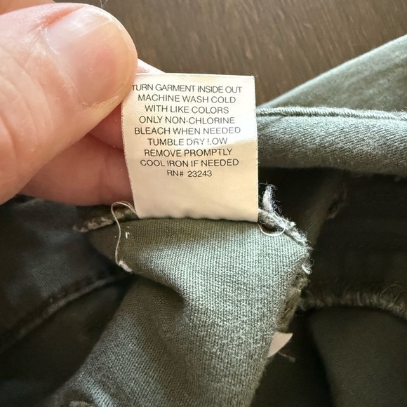 Soho New York & Company Ankle Legging Jeans Olive Green Size 8 - Picture 10 of 12